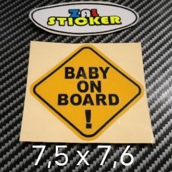

sticker cutting baby on board!