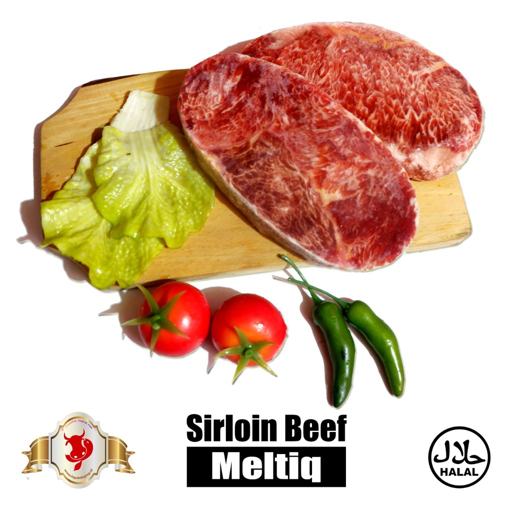 

Daging Sirloin Meltiq Wagyu 200gram
