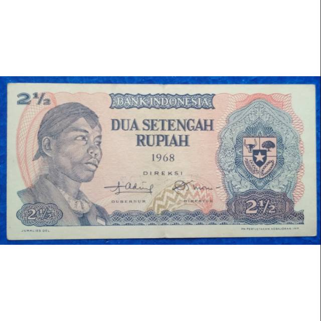 UANG 2,5 RUPIAH SUDIRMAN 1968