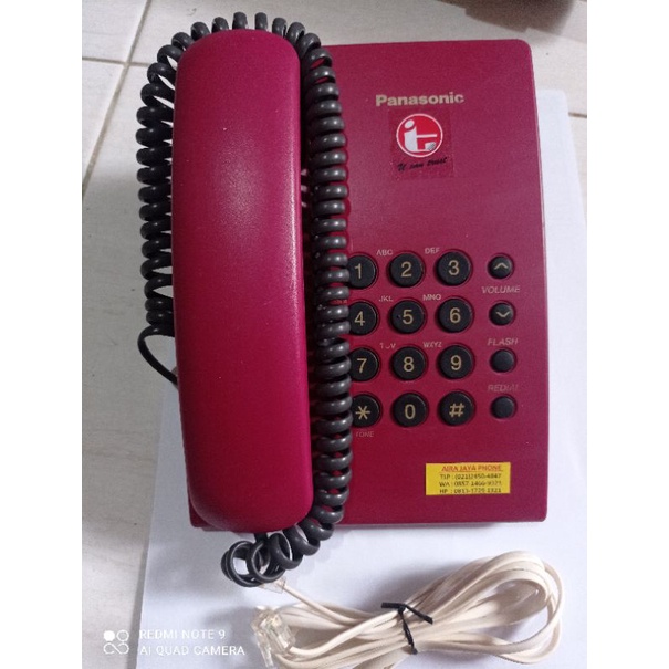 Pesawat Telepon Panasonic SECOND SPESIAL  KX--TS505 / KX-TS500 Telepon Rumah Buat indihome &amp; PABX