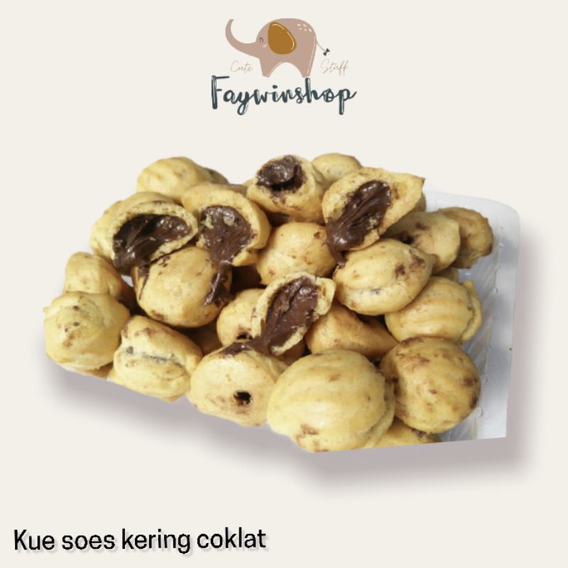 

Kue Sus Kering Coklat - Faywin Snack Medan