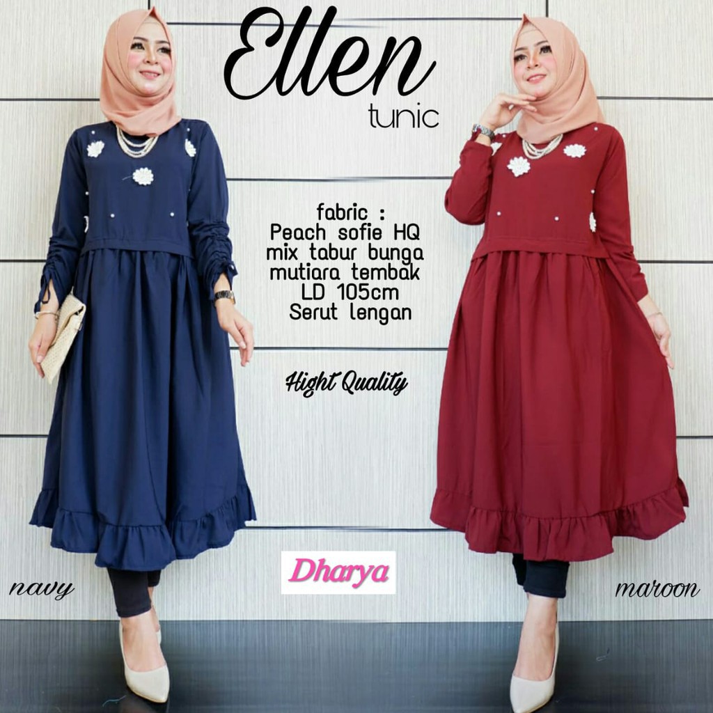 ELLEN TUNIK PEACH SOFIE IMPORT HIGH QUALITY