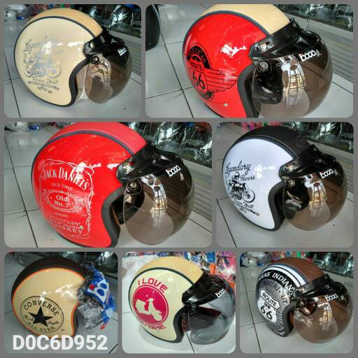 HM-109 Helm Bogo Npn Semi Kulit Murah