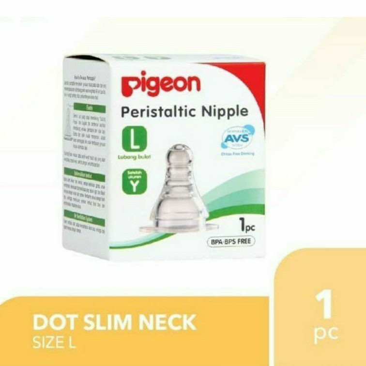 Pigeon Peristaltic Nipple STANDARD NECK Isi 1