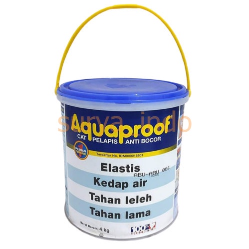 AQUAPROOF 4 KG ABU-ABU CAT PELAPIS ANTI BOCOR KEDAP AIR TAHAN LAMA