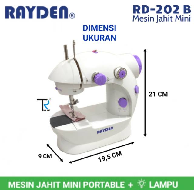 Mesin Jahit Mini Portable Rd202b Rayden Shopee Indonesia