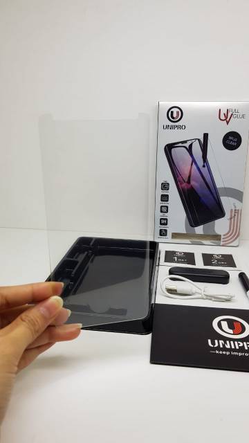 UV Glass Samsung S9 Plus 6.2&quot; Tempered Glass 3D Curve Samsung S9+ G965 FULL SCREEN Guard FULL GLUE