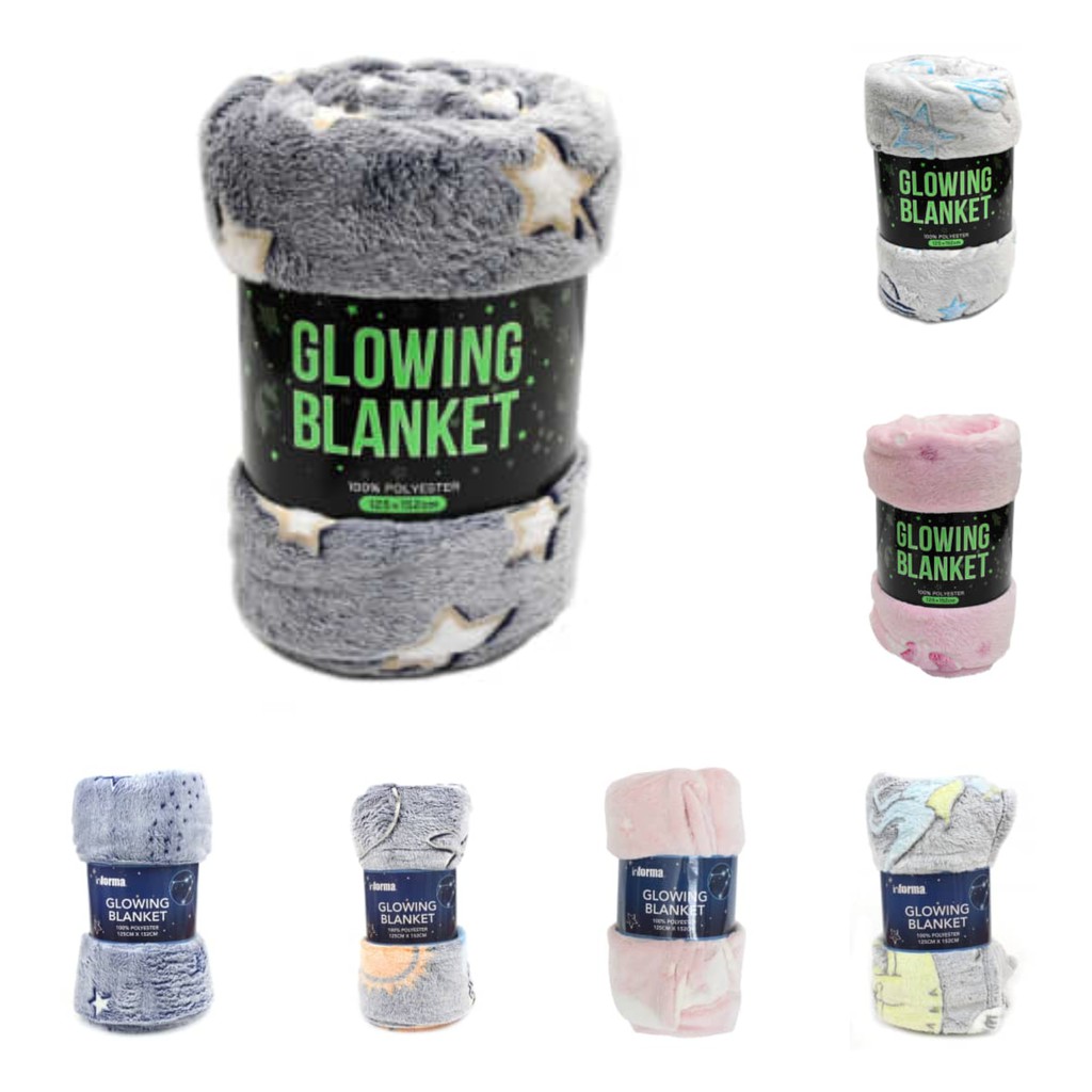 INFORMA Selimut Glowing Blanket/Selimut Glow In The Dark