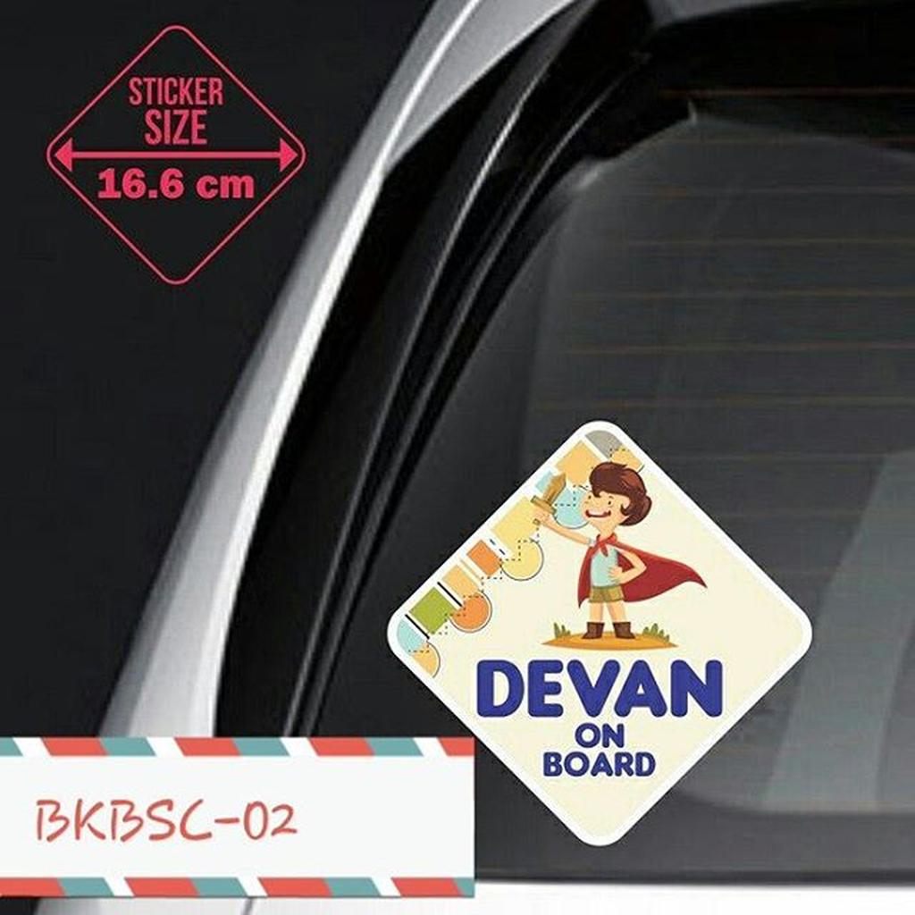 

Sticker mobil baby on board / sticker kids on board / sticker baby on board