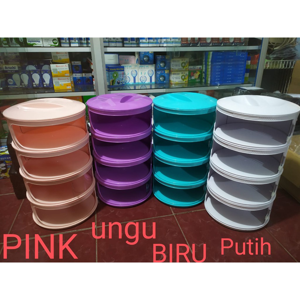 ELDE 1 - TUDUNG SAJI 4 SUSUN / FOOD COVER 4 LAYER FREE PACKING BUBBLE