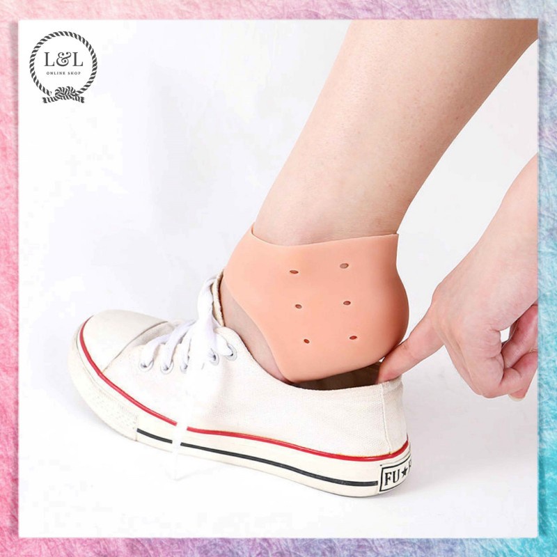 Bantalan Pelindung Tumit Anti Lecet Kaus Kaki Silikon Lembut Aksesoris Sepatu Heels