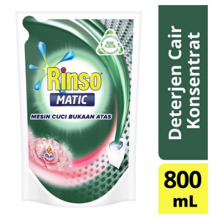 RINSO Matic Deterjen Cair Bukaan Atas/Top Load 800ml