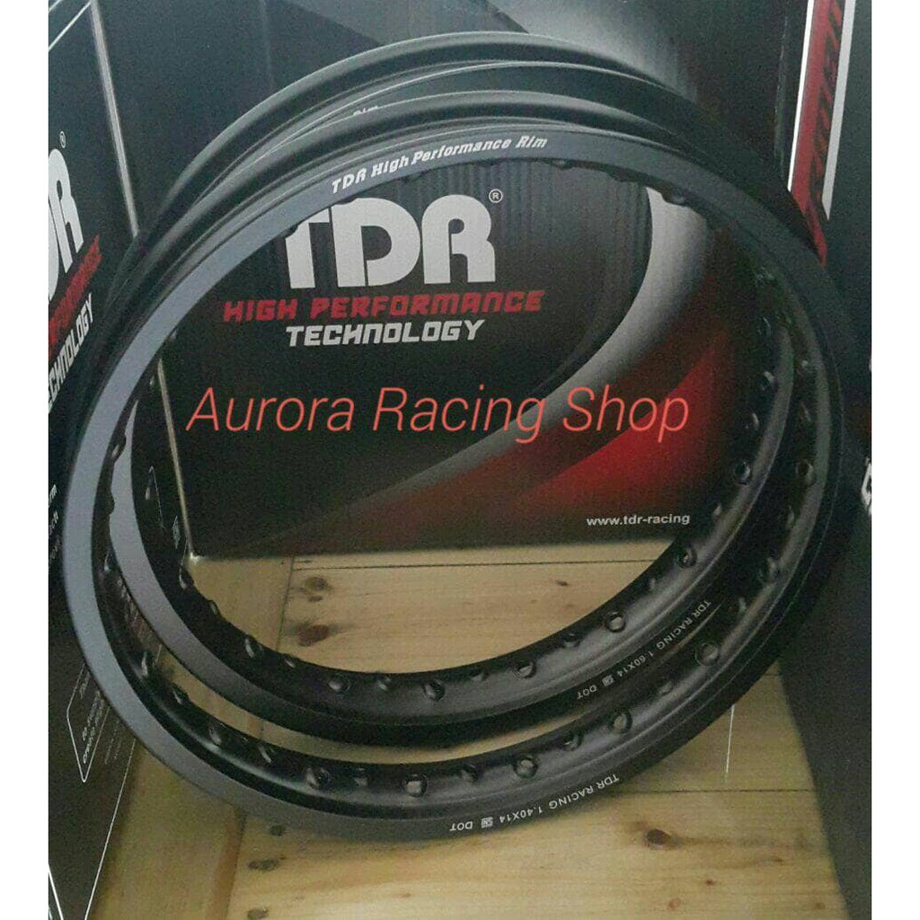 Velg - Rim TDR W Shape Ring 14 x 140/160 warna Black