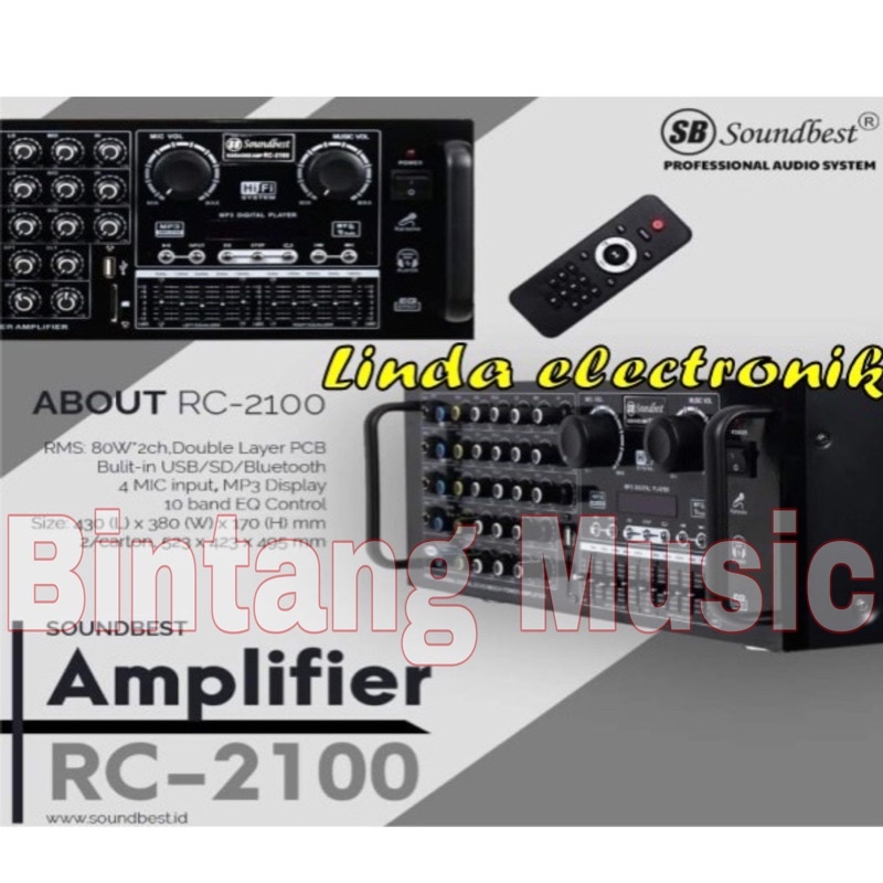 soundbest RC2100 Amplifier Karaoke