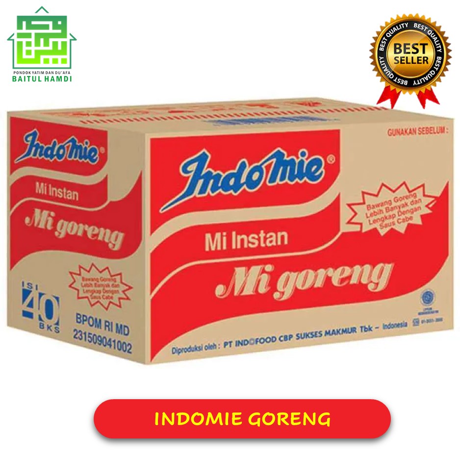 

MIE INDOMIE INDOFOOD | INDOMIE GORENG SPESIAL 1 DUS 40 BUNGKUS ☘️ TOKO FAWWAZ BAITUL HAMDI ☘️