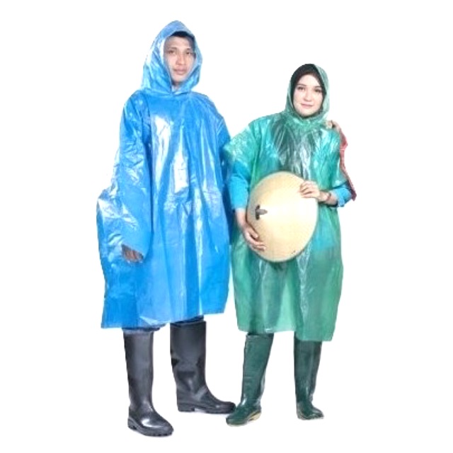 JAS HUJAN PLASTIK MODEL PONCO PONCHO