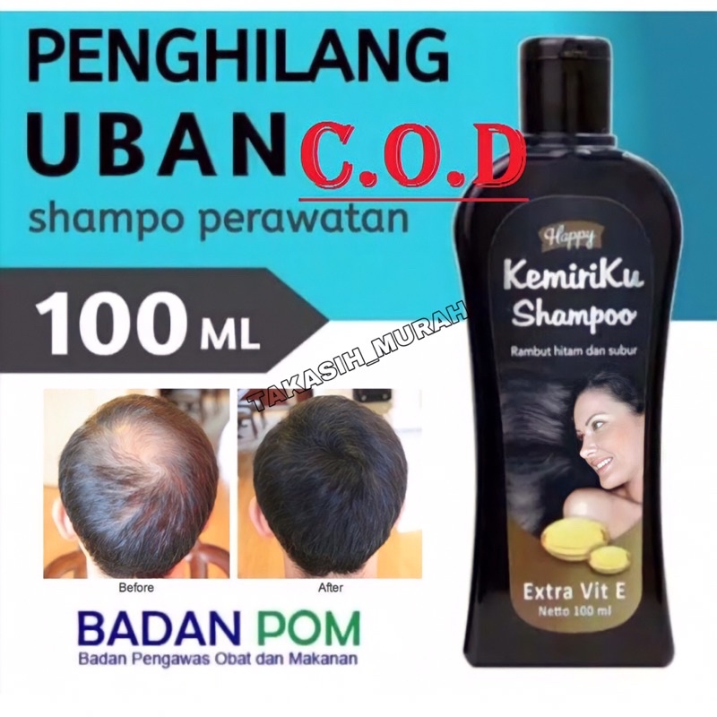 Bpom Shampo Perawatan Rambut Penghilang Uban dengan Kandungan Kemiri Asli 100% ORIGINAL BPOM [BIG*PROMO]