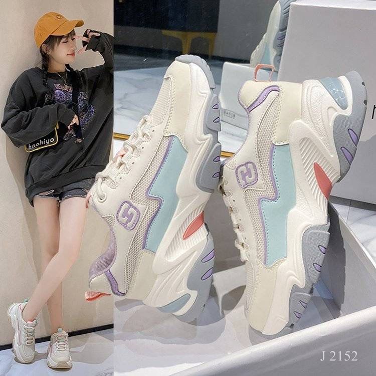 SEPATU WANITA SNEAKER ALA FASHION KOREA QOMAR 2152