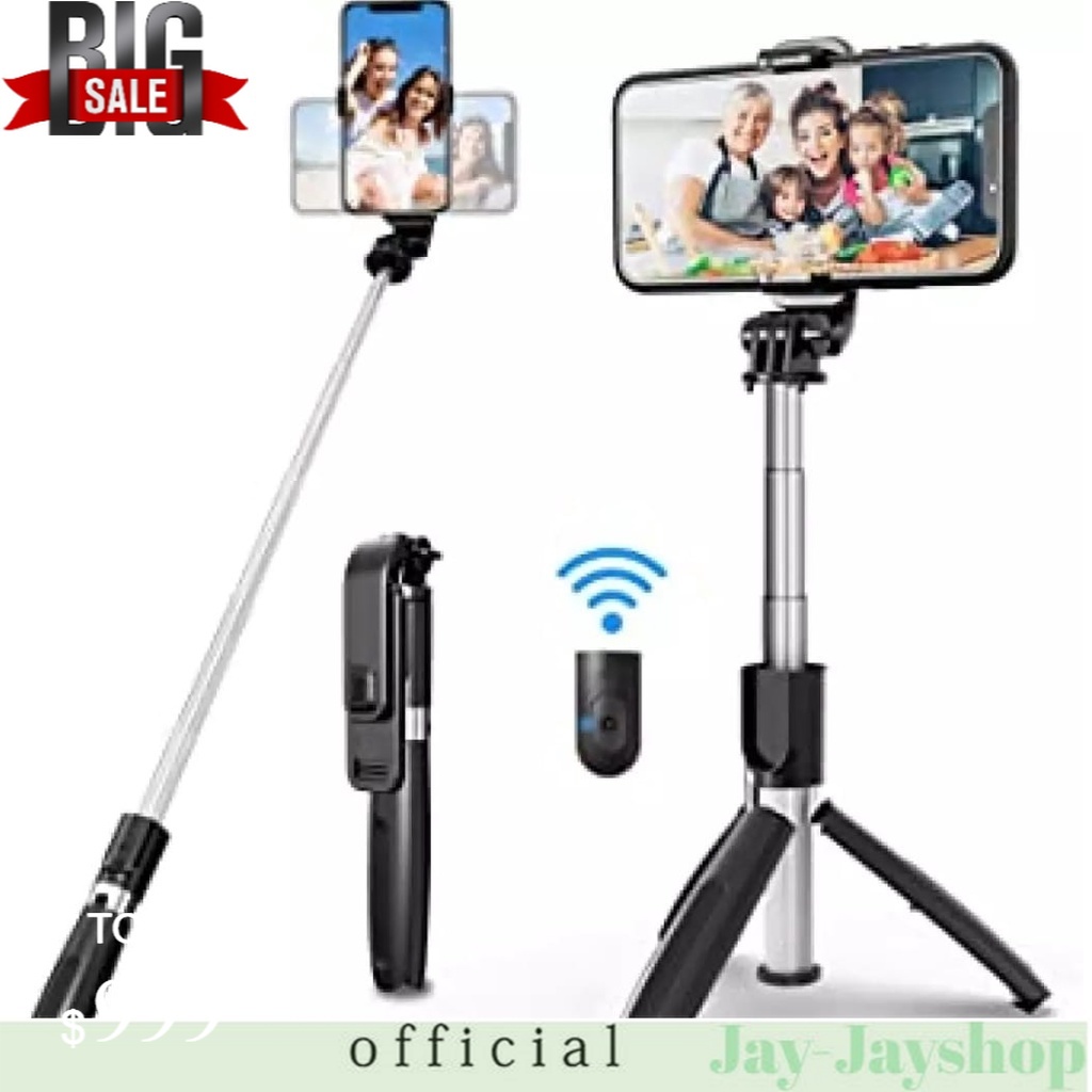 TONGSIS bluetooth S03 TRIPOD 3 in 1 Tongsis Bluetooth With Remote Mini Tripod Selfie Stick TERLARIS