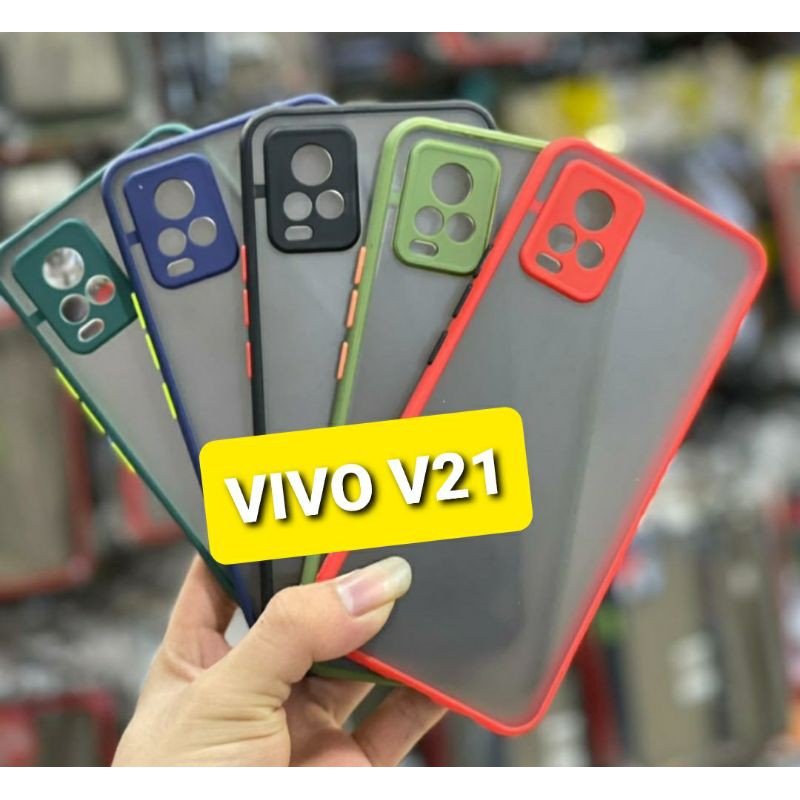 VIVO V21 - CASE DOVE + RING KAMERA - MY CHOICE VIVO - TEMPERED GLASS KAMERA VIVO V21