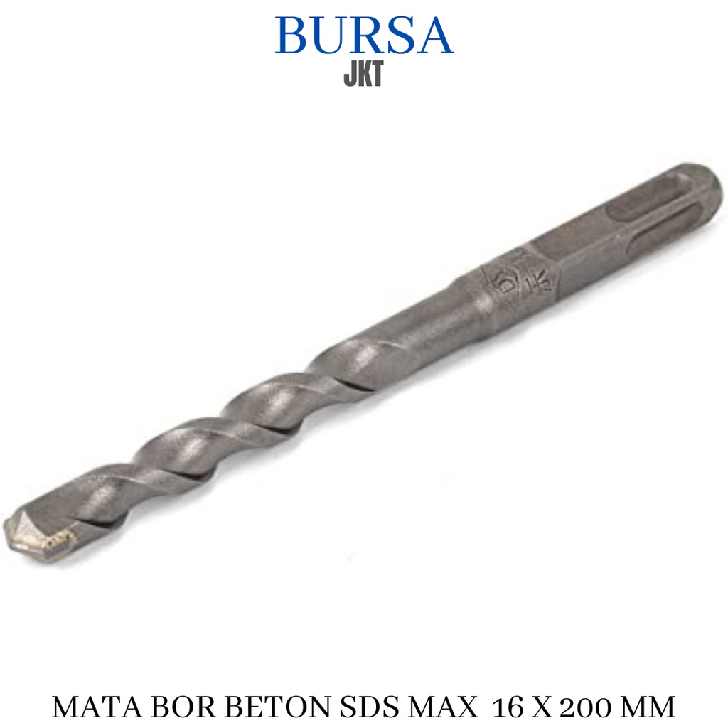 SDS MAX MATA BOR BOBOK PAHAT TEMBOK 16 MM BETON HAMMER DRILL PANJANG 200 MM