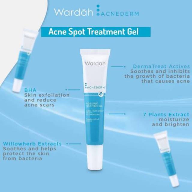 Wardah Acnederm Acne Spot Treatment Gel 15ml