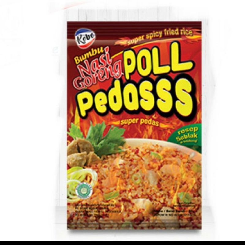 

Kobe bumbu nasi goreng pedas poll 20gr