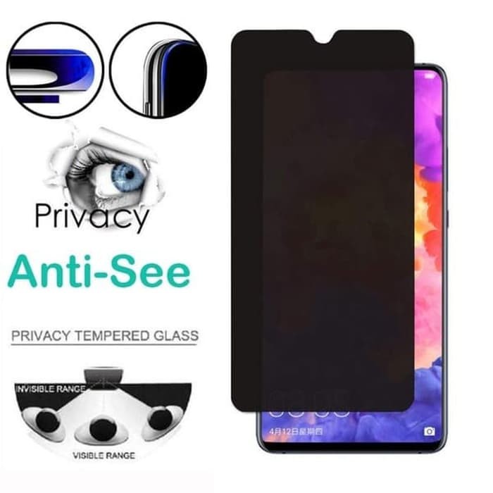 TEMPERED GLASS ANTI SPY SAMSUNG A20S - ANTI GORES KACA PRIVASI - SCREEN PROTECTOR