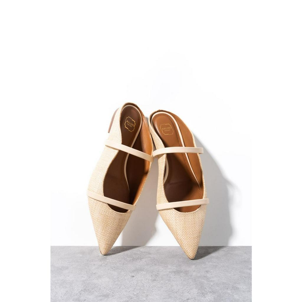 MALONE SOULIERS Maureen flat raffia