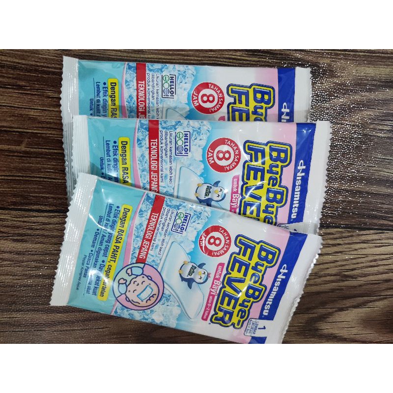 BYE BYE FEVER bayi 0-2 tahun 4x8cm untuk demam harga satuan