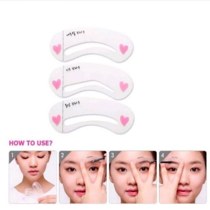 Cetakan Alis Mini Brow 3 Pc