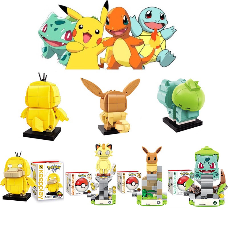 Figure Blok Bangunan Pokemon Untuk Koleksi Mainan Anak Laki-Laki