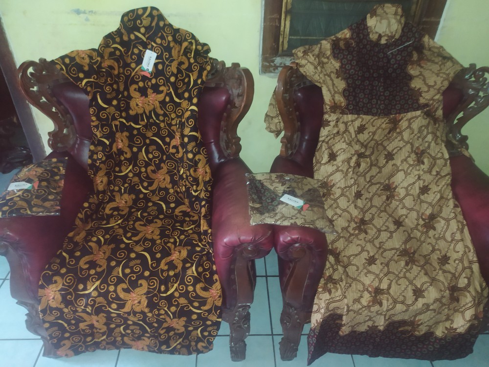 Baju Batik Couple Gamis Jumbo Murah Pasangan Modern Muslim  |klyn-005 Sriwedari