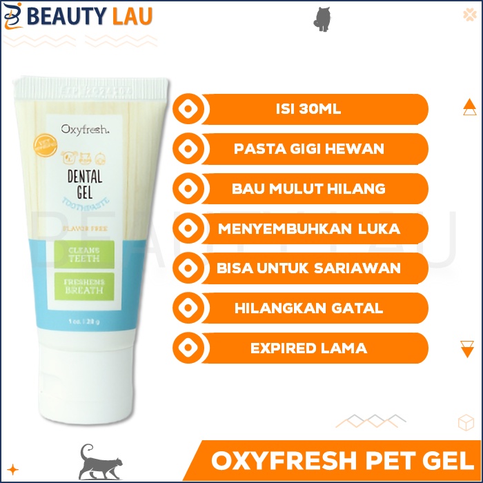 OXYFRESH PET DENTAL GEL 30ML ODOL PASTA GIGI BAU MULUT KUCING ANJING