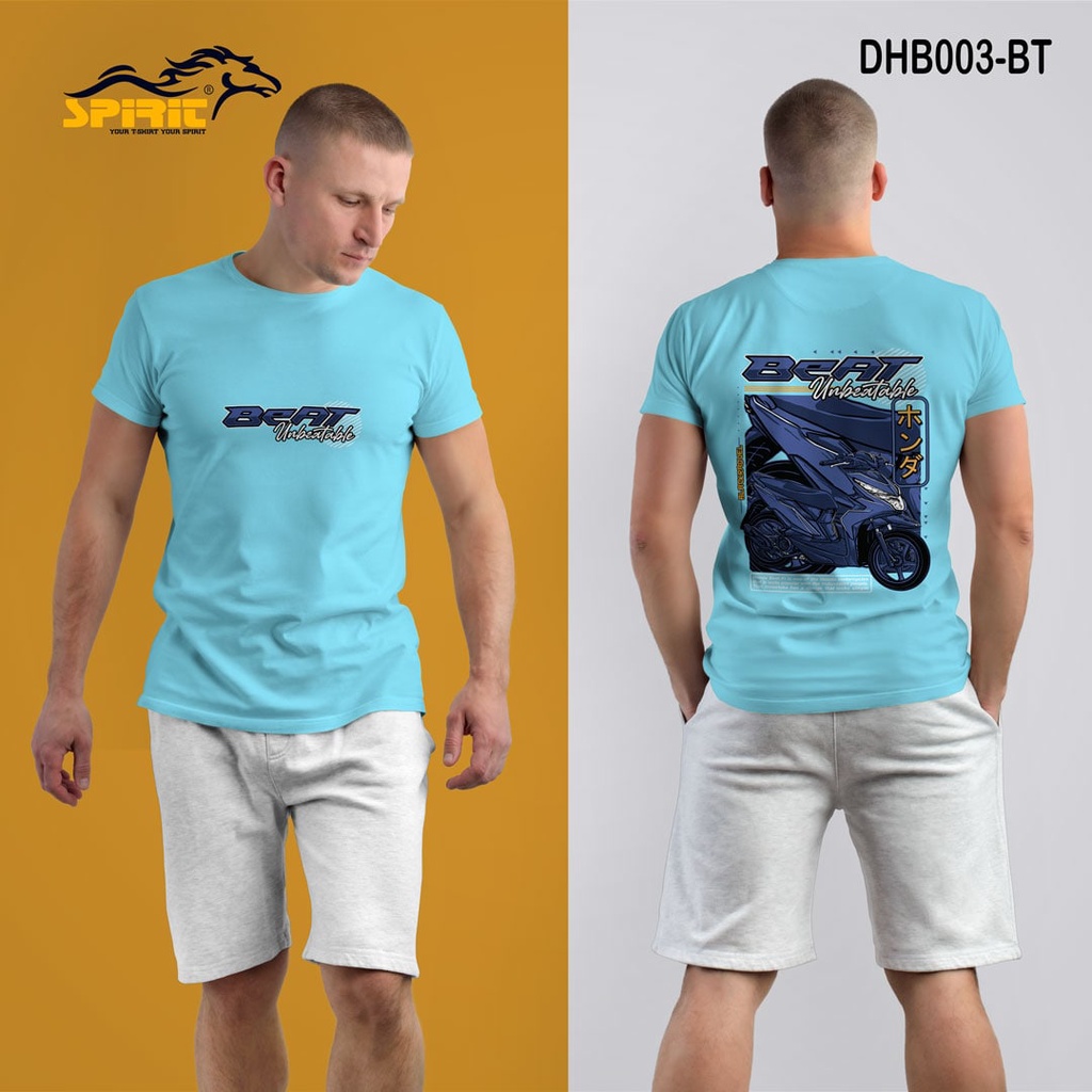 baju kaos pria honda beat unbeatable ungu DTF Premium big size jumbo bikers riders indonesia