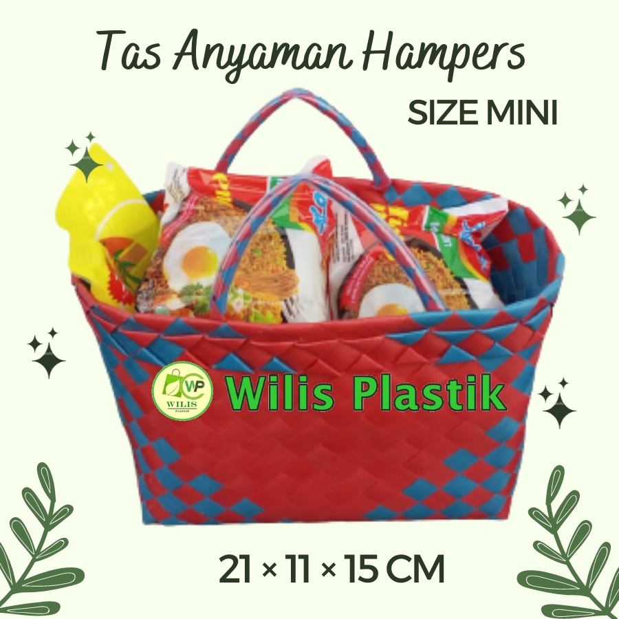 TAS Souvenir Tas Anyaman Plastik Tas souvenir murah untuk BERKATAN HAMPERS Souvenir Parcel Hantaran Sembako Wadah Thinwall Sterofoam