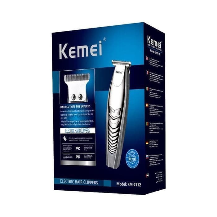 Kemei KM-2712 Rechargeable Hair Clipper profesional Pria Cordless Hair