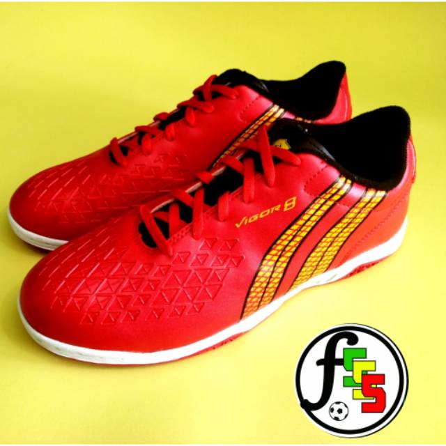 SEPATU FUTSAL THAILAND ORIGINAL PAN VIGOR 8 ELVALOY MERAH