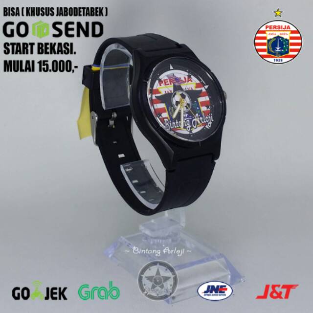 JAM TANGAN PERSIJA ANTI AIR (+BOX JAM BB &amp; +BATREI CADANGAN)