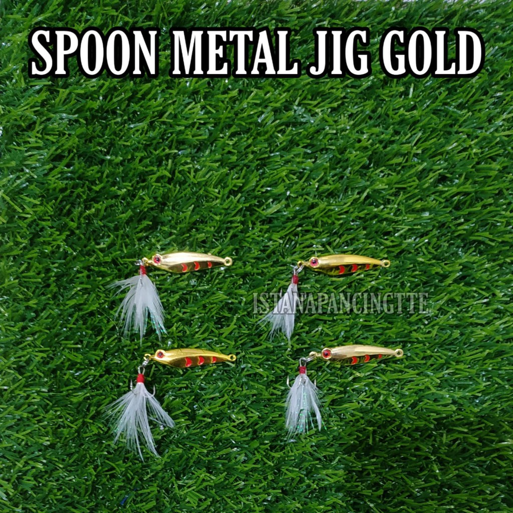 UMPAN SPOON METAL JIG GOLD mancing mania