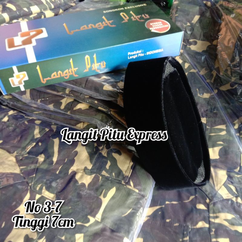 PECI HITAM TINGGI 7 CM TYPE AC NO 3-7 PECI KOPEAH SONGKOK CAK LONTONG