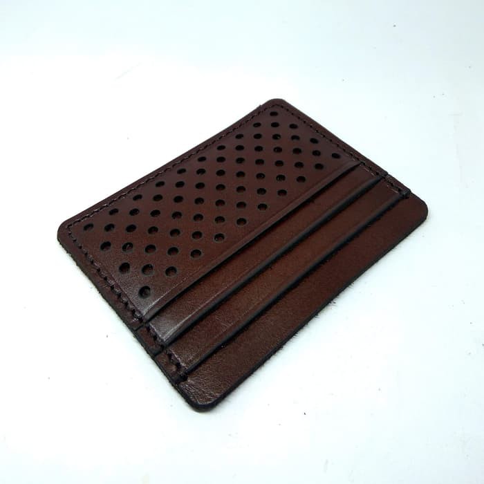 dompet kartu laser- card wallet - slim wallet warna coklat PHWL301