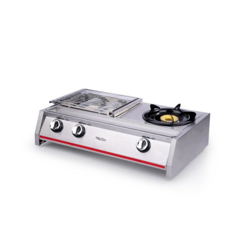 Niko NK-GRS21 Kompor Gas Alat Pemanggang 2 in 1 Gas Stove Grill