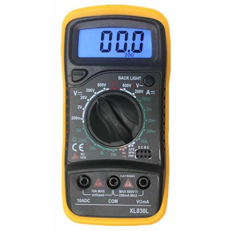 Mini Digital Multimeter AC/DC Voltage Tester / Digital Clamp Meter Tester / Alat Pengukur Kabel Tegangan Listrik AC DC / Tes Uji Isolasi Konsumsi Power / Alat Uji Arus Listrik / Alat Ukur Tegangan Listrik Dc Ac Aki Motor Mobil / Multitester Digital Murah