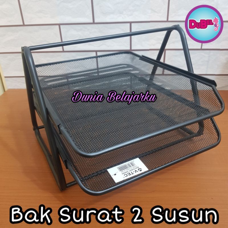 

Bak Surat 2 Susun Vtec Jaring VT-2002 Black / Letter Tray Vtec / Document Tray Vtec