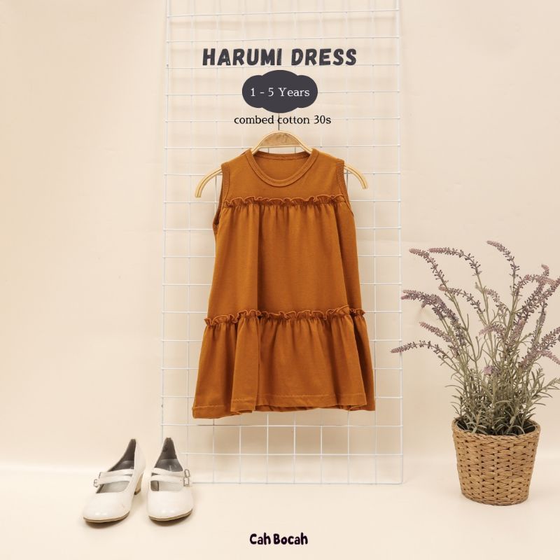 CAH BOCAH - HARUMI DRESS - DRESS ANAK - BAJU ANAK - DRESS BAYI