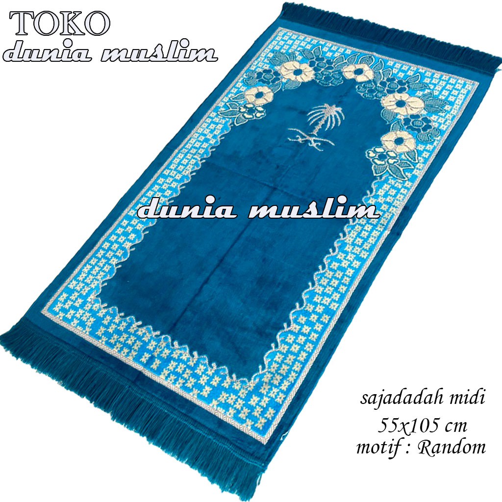 Sajadah Turki Dewasa Exclusive/ukuran Medium 55 cm x 105 cm/ Tebal Halus Lembut Original/ Perlengkapan Shalat/ Pakaian Muslim/ Sejadah Turki Dewasa/ Sajadah Impor Turki/ Dunia Muslim