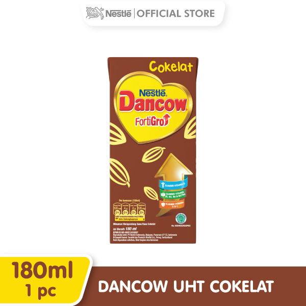 

Nestlé Dancow Susu UHT FortiGro Coklat [Gift] 180 ml