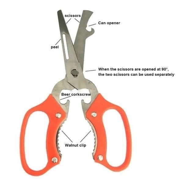 MULTIPORT SCISSORS GUNTING ORIGINAL 6 in 1