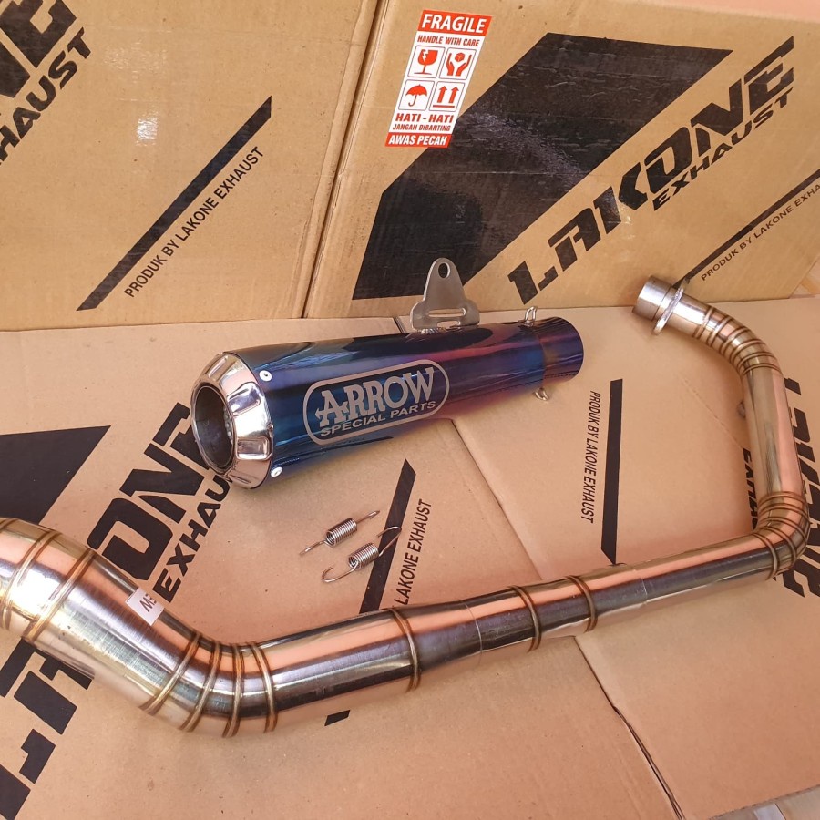KNALPOT ARROW BLUE FS R15 V2 V3 MT15 XABRE VIXION BYSON XSR MX KING